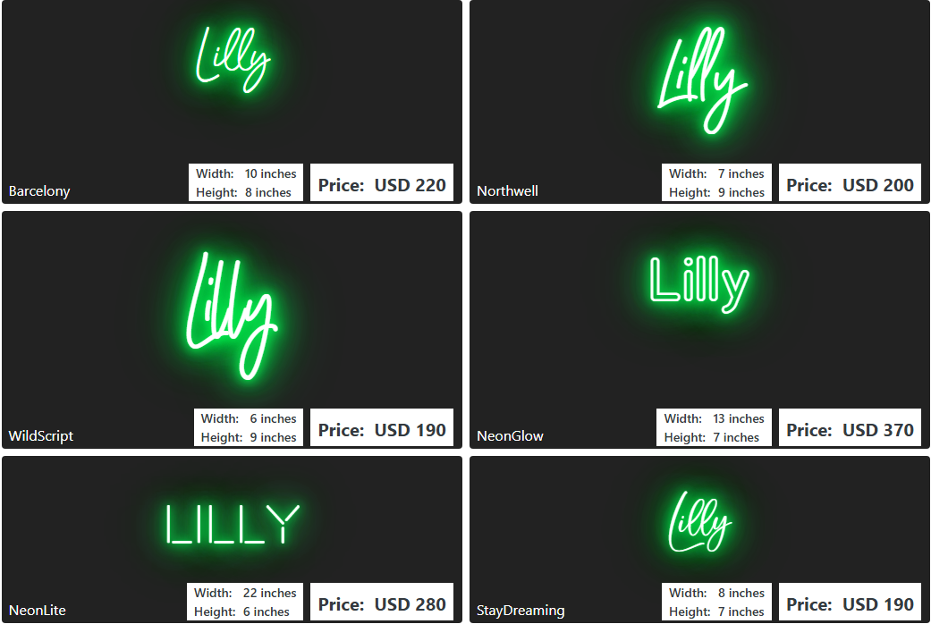 Custom Neon Sign For Julie Lamson
