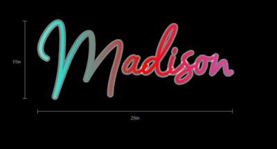 Name Neon Sign For Casey Mathews