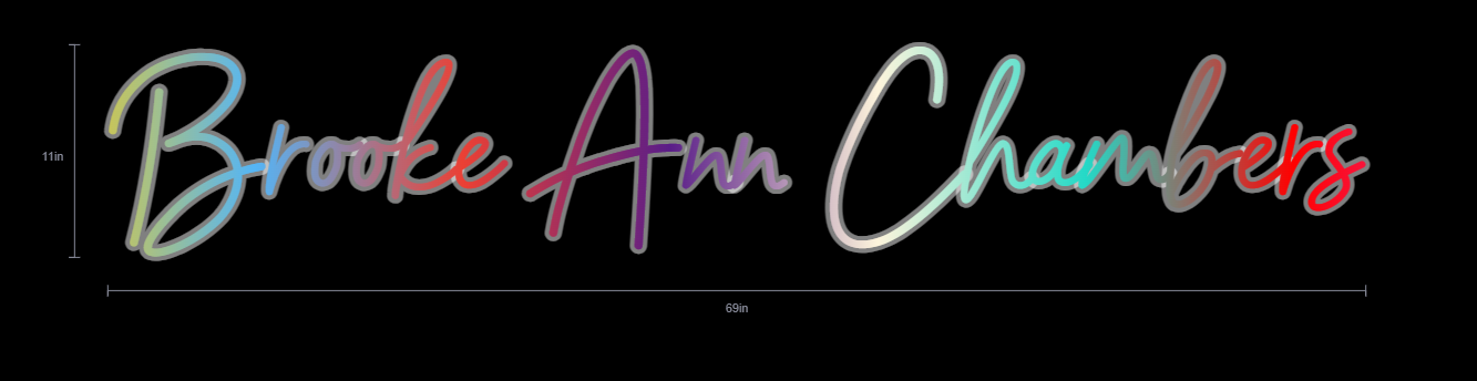 Name Neon Sign For Charisa wolf