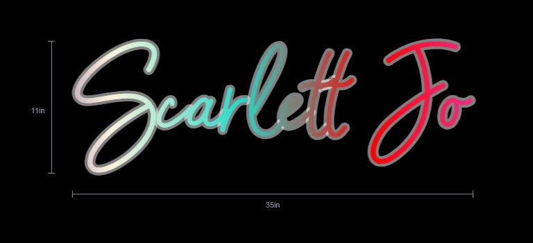 Name Neon Sign For Alysha Herrera