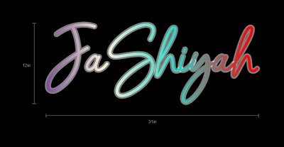 Name Neon Sign For Takeiyah Wilson