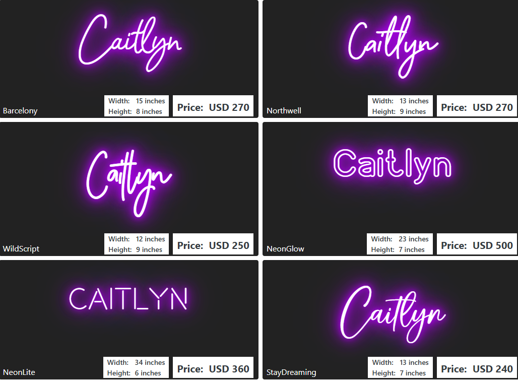 Custom Neon Sign For Bob