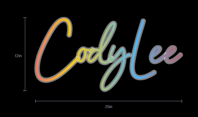 Custom Neon Sign For Perrie alford