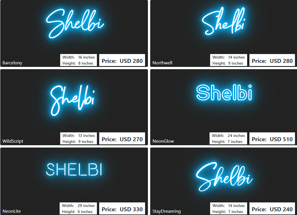 Custom Neon Sign For Danielle Gilley