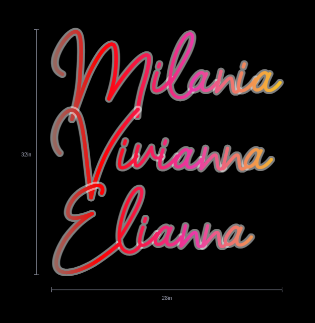 Custom Neon Sign For CHRISTINE BAUMAN