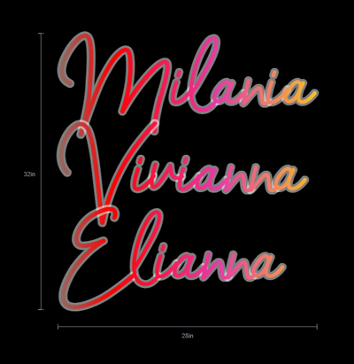 Custom Neon Sign For CHRISTINE BAUMAN