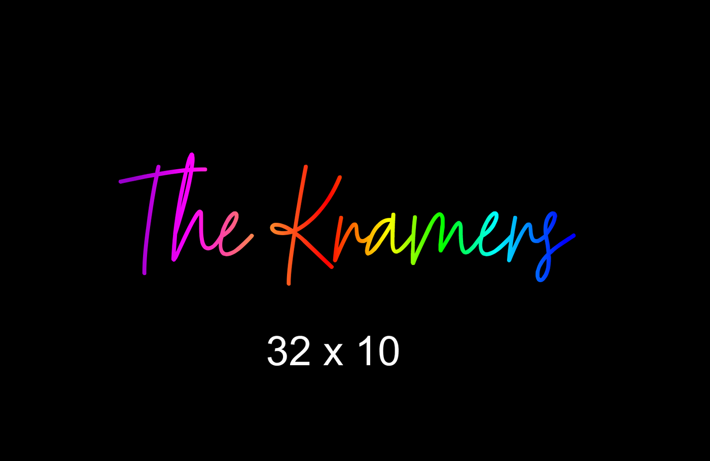 Custom Neon sign for Ky Anderson
