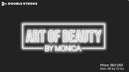 Custom Neon Sign For Monica