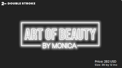 Custom Neon Sign For Monica