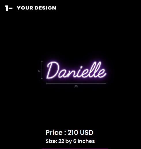 custom sign for Danielle Morton