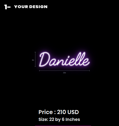 custom sign for Danielle Morton