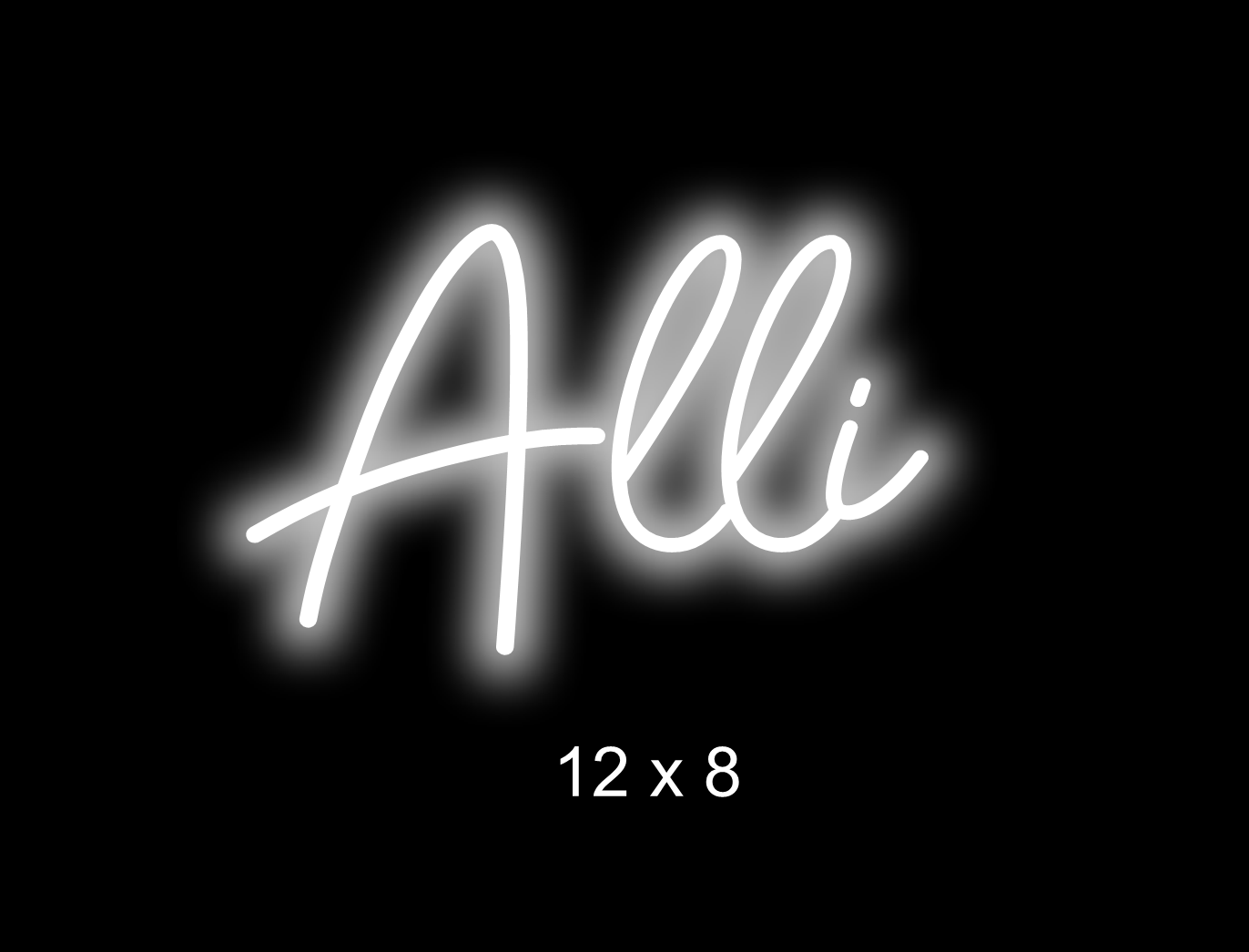 Custom Neon sign for Holly Allison