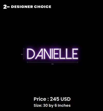 custom sign for Danielle Morton