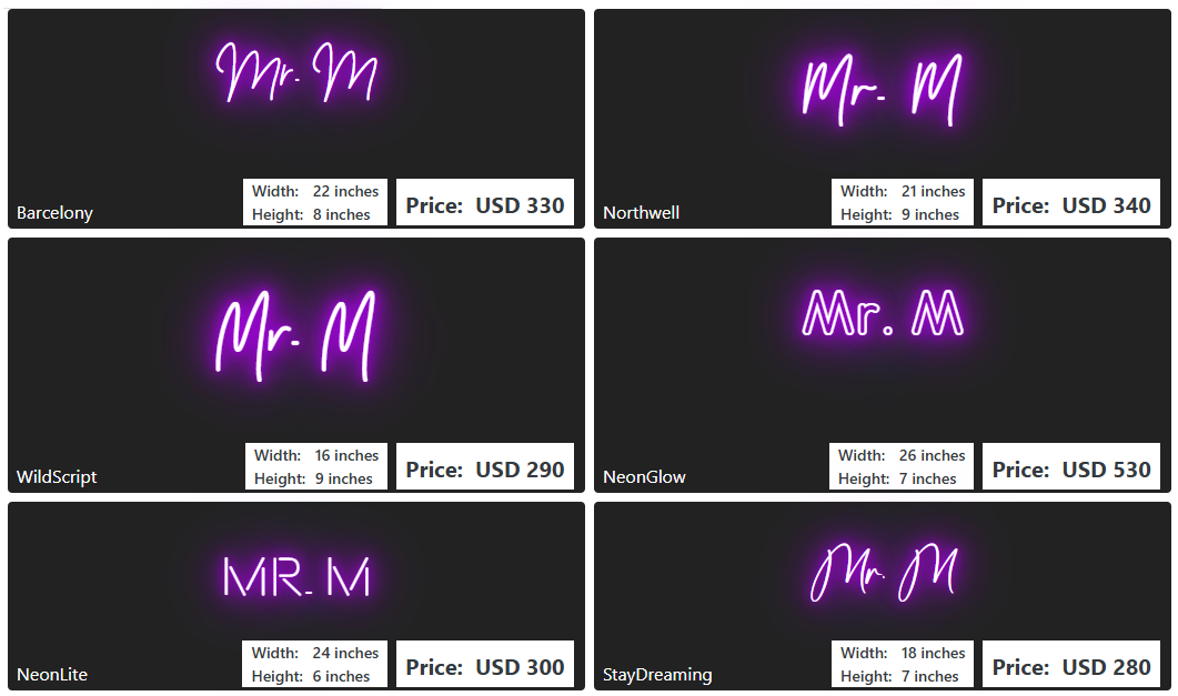 Custom Neon Sign For Marcus Butler