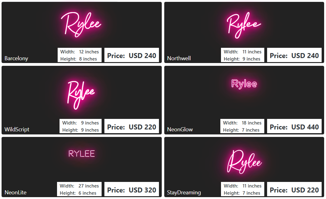 Custom Neon sign for Natalie Feher