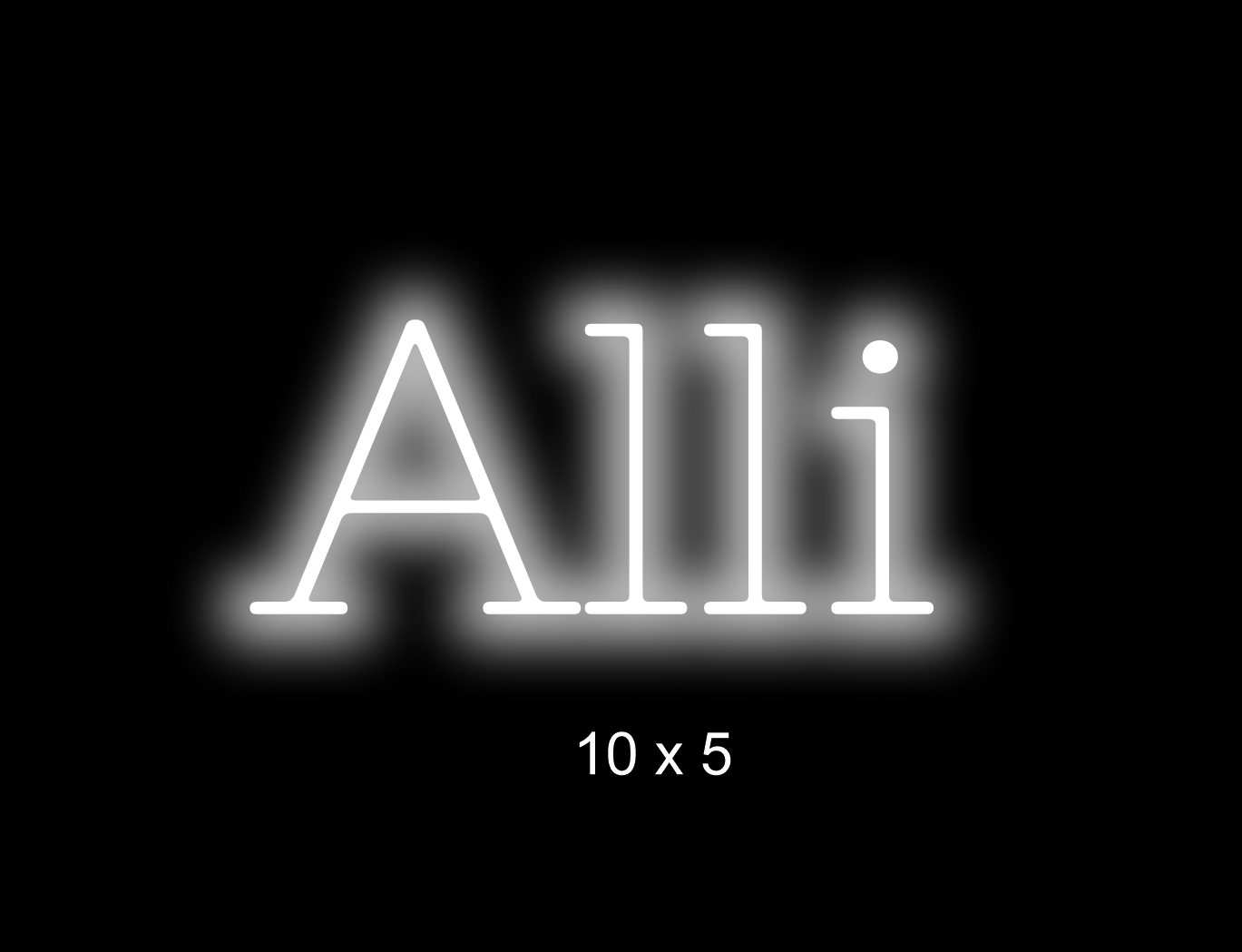 Custom Neon sign for Holly Allison
