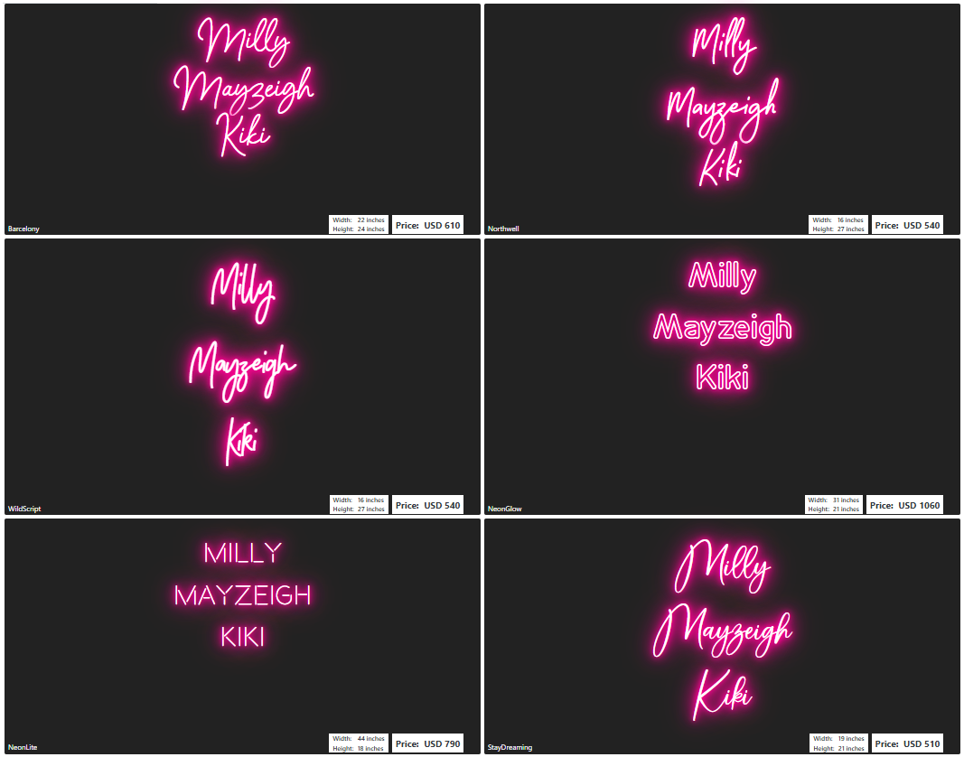 Custom Neon Sign For Autumn Haak