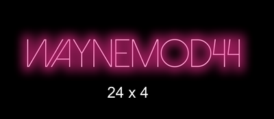 Custom Neon sign for Wayne