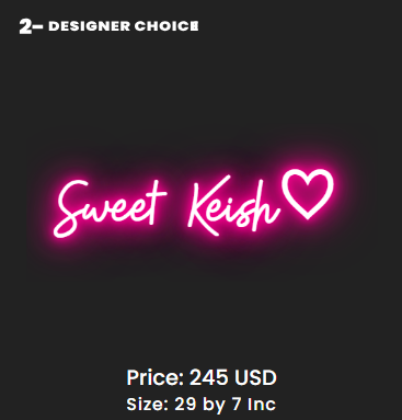 custom sign for Keisha Dean