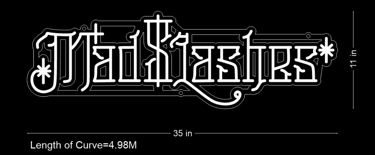 Custom Neon Sign for MadLashes