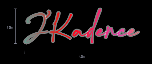 Custom Neon Sign For Kanisha Jackson