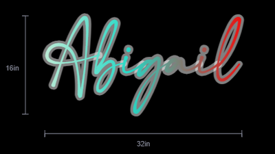Custom Neon Sign For Jessica white