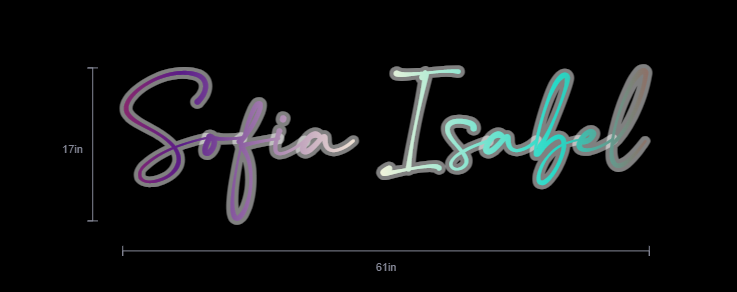Custom Neon Sign For Aneley Cruz