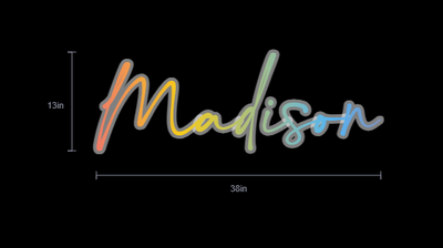 Name Neon Sign For Casey Mathews