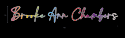 Name Neon Sign For Charisa wolf