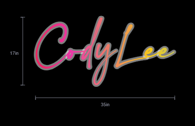 Custom Neon Sign For Perrie alford