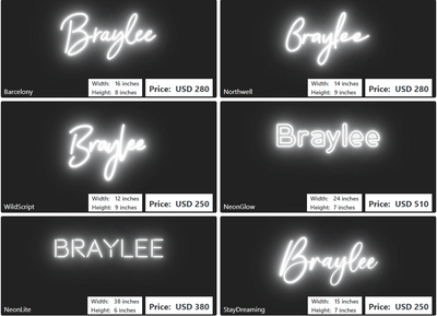 Custom Neon Sign For Kaytlyn Haney