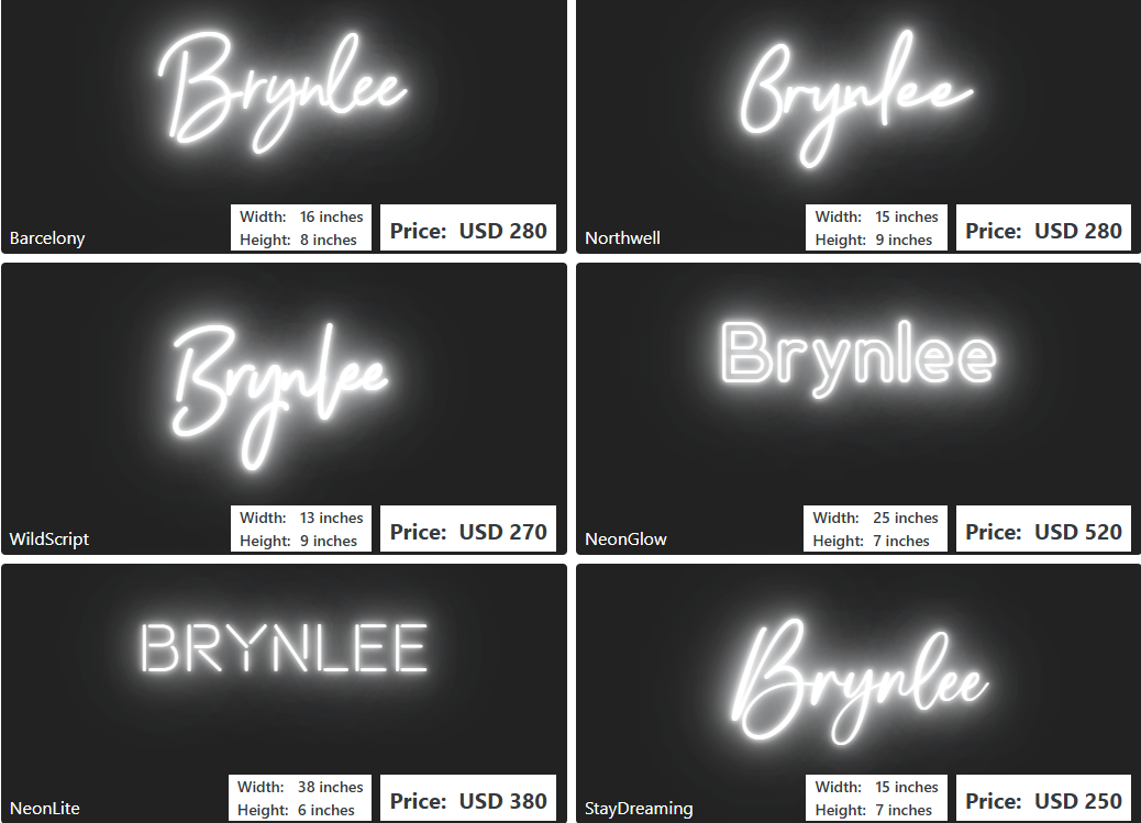 Custom Neon Sign For Kaytlyn Haney