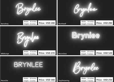 Custom Neon Sign For Kaytlyn Haney
