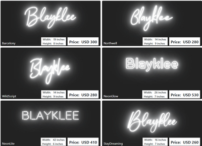 Custom Neon Sign For Kaytlyn Haney