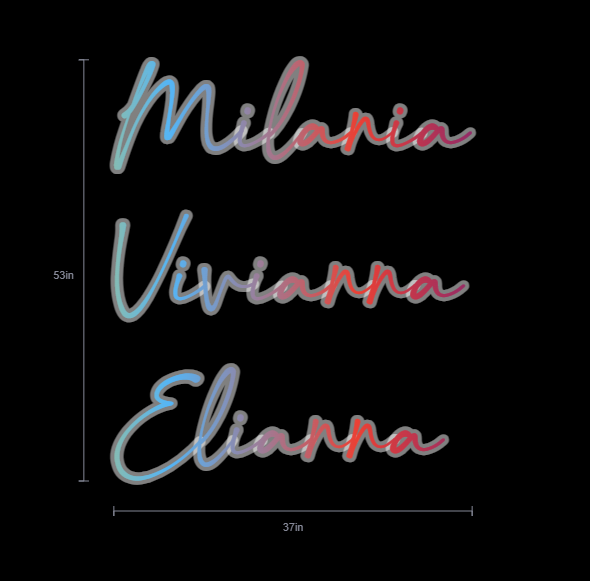 Custom Neon Sign For CHRISTINE BAUMAN