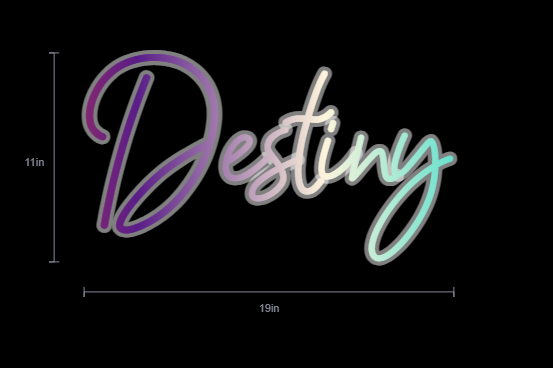 Custom Neon Sign For Felicia Velasquez