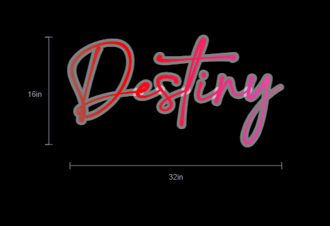 Custom Neon Sign For Felicia Velasquez
