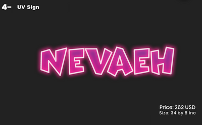 custom sign for Natasha Samuel