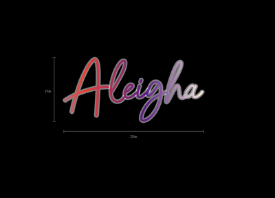 Custom Neon Sign For Amber Gilpin