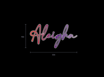 Custom Neon Sign For Amber Gilpin