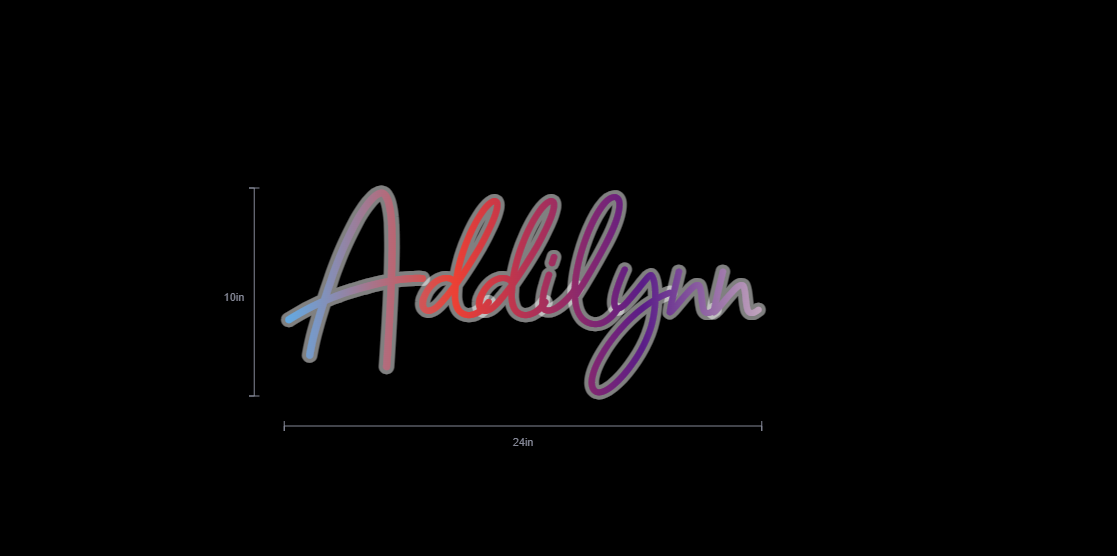 Custom Neon Sign For Melissa Ferguson