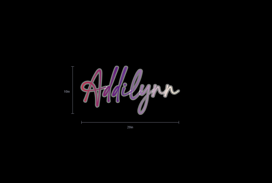 Custom Neon Sign For Melissa Ferguson