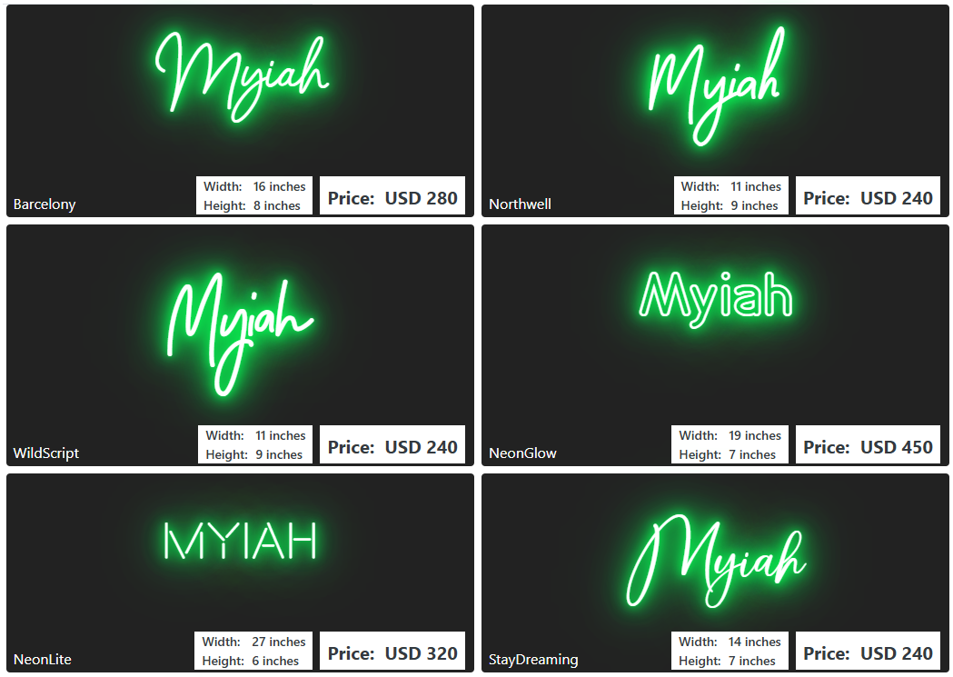 Custom Neon Sign For Maggie Duda