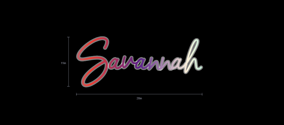 Custom Neon Sign For Ashley Willis