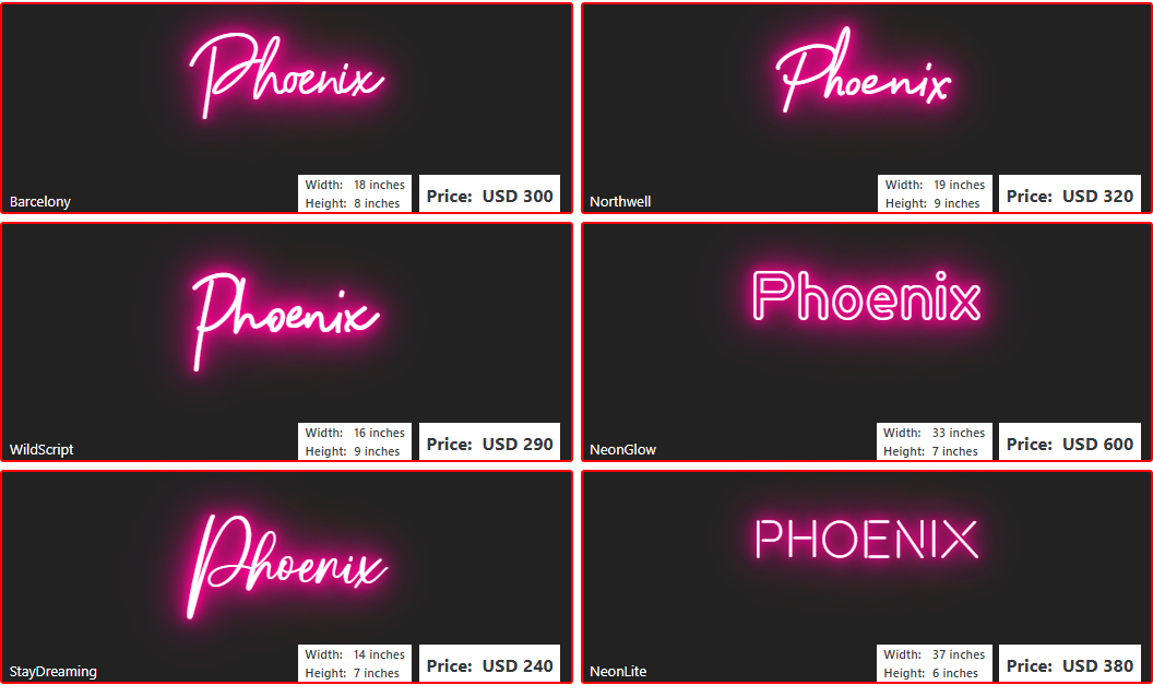 Custom Neon Sign for Constance Blevins