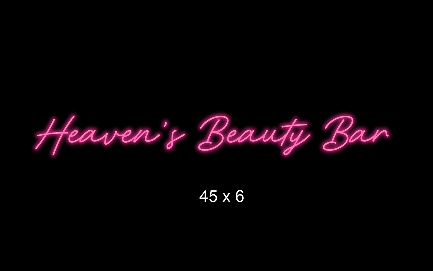 Custom Neon sign for Heaven Jimenez