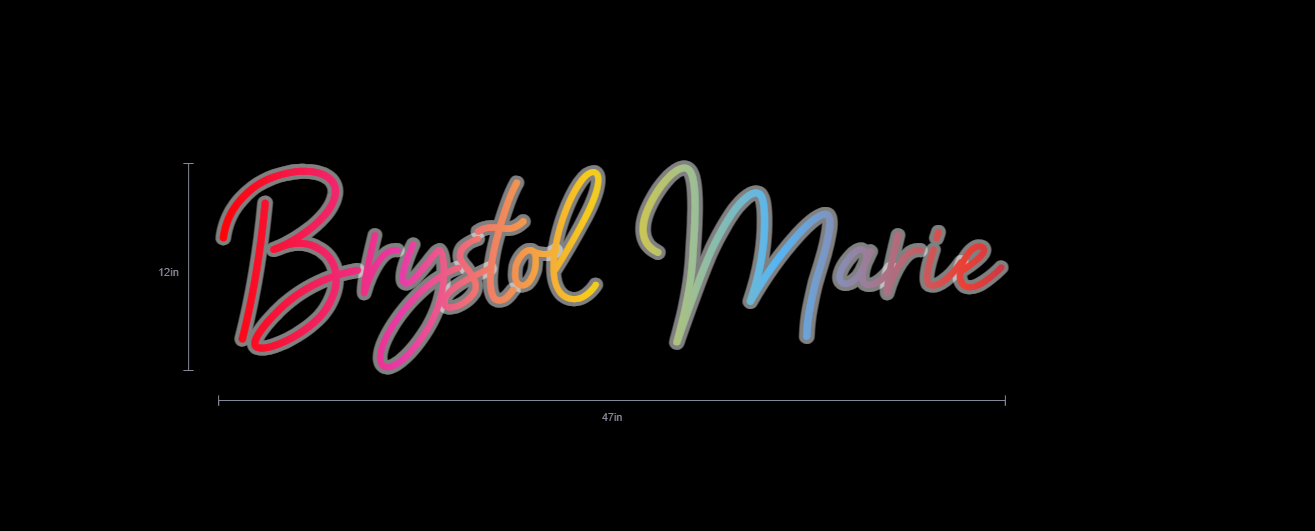Custom Neon Sign For Brystol