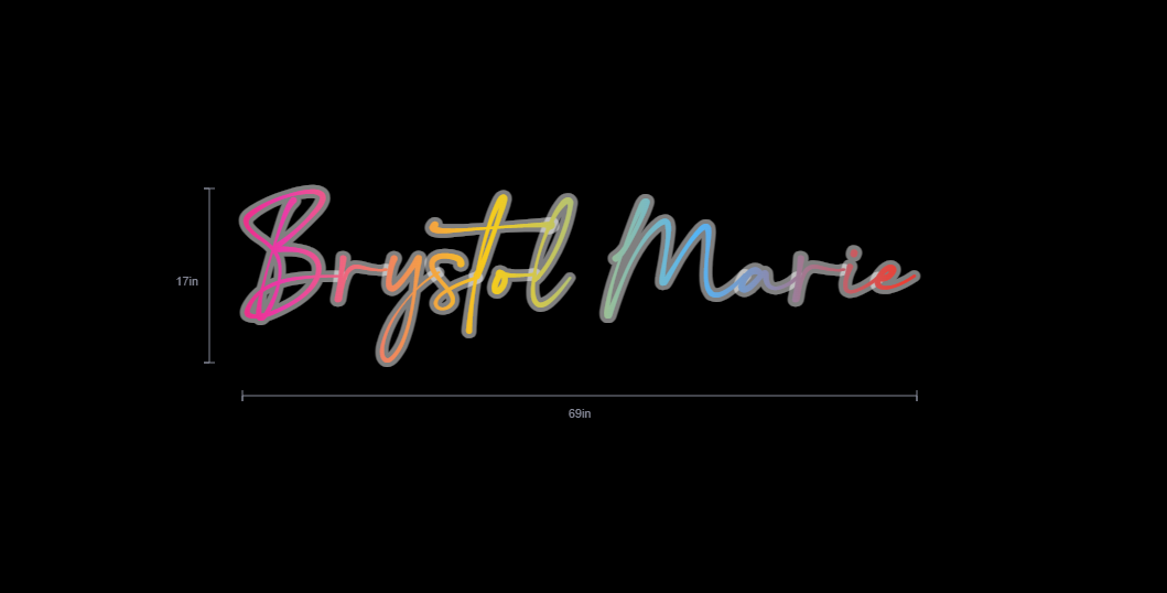 Custom Neon Sign For Brystol