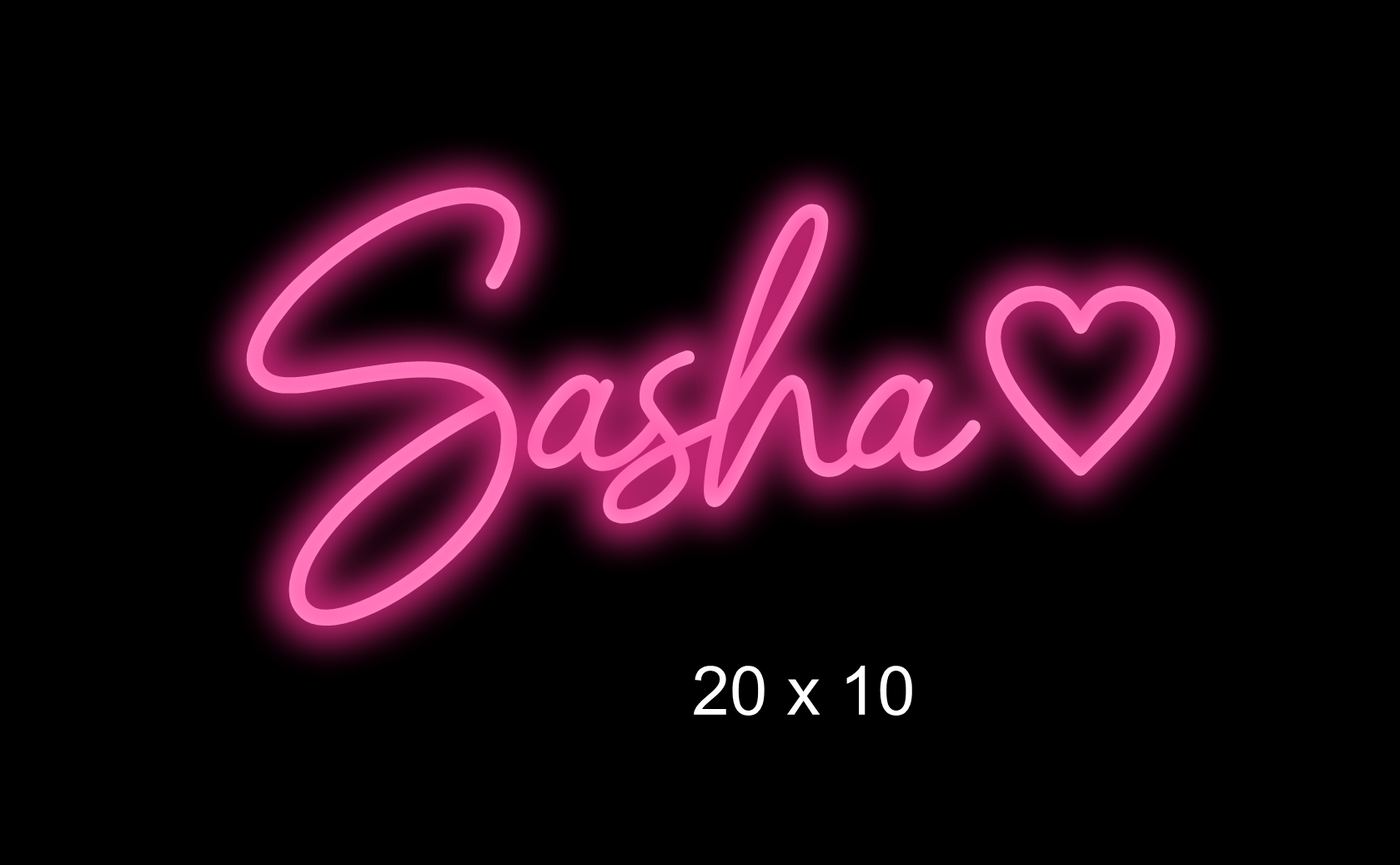 Custom neon sign for Sarah Owen