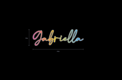 Custom Neon Sign For Isabella Marie Soto